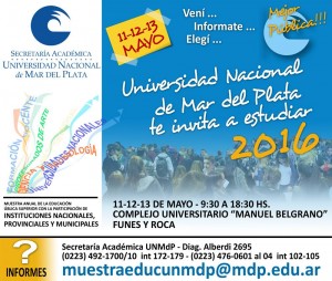 La Universidad te invita a estudiar 2016