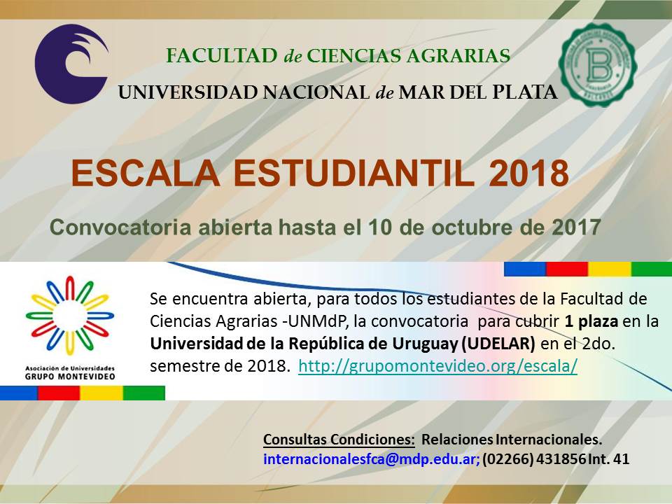 Escala Estudiantil 2018