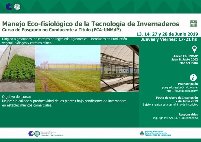 Curso de Manejo ecofisiológico de la tecnología de invernaderos