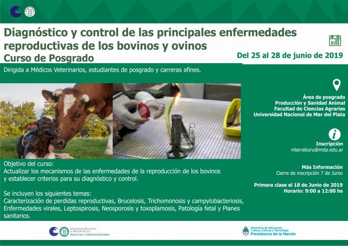 Curso de Diagnóstico y control de las principales enfermedades reproductivas de los bovinos y ovinos